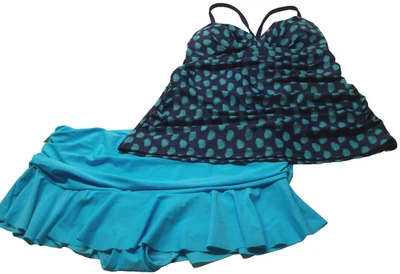 NEW Merona Tankini Swimsuit Top  L  NWOT & Catalina Skirted Bottom size L NWT  - Image 1 of 4