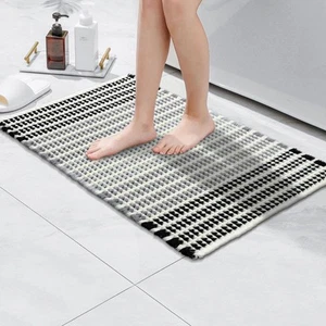 Waffle Bathroom Mat Superb Absorbent Non Slip Bathroom Rugs For Bathroom Floor M - Picture 1 of 9