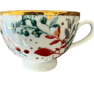 Seltene Martha Stewart Macy's ROYAL BLUSH Weihnachten Urlaub Tee Kaffeetasse RAR - Bild 1 von 9