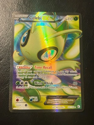 2012 Pokemon Celebi EX (141 Full Art) 141/149 Boundaries Crossed Holo LP - Image 1 of 3