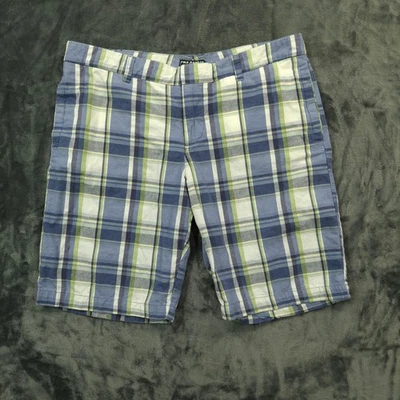 Шорты женские Polo Jeans Ralph Lauren 10 синие зеленые клетчатые классические летние повседневные - Изображение 1 из 4