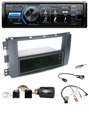 JVC Bluetooth Lenkrad USB DAB Autoradio für Smart ForFour 2004-2006 schwarz - Bild 1 von 4