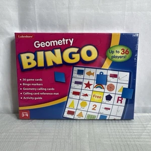 Lakeshore Geometrie Bingo für Klasse 3-4 pädagogisch JJ658 BRANDNEU VERSIEGELT - Bild 1 von 6