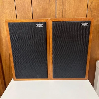 Rogers LS3 Studio Monitor Speaker Pair Brown Vintage Audio Used Japan - image 1 of 4