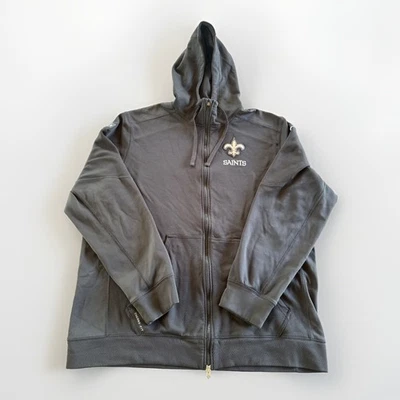 Sudadera con Capucha Nike New Orleans Saints Para Hombre XXL Negra Calce Térmico Sobre el Campo Pullover Cremallera Foto 1 de 4