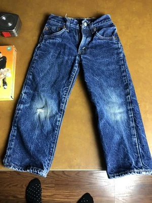 Pantalones de mezclilla de colección Levi para niños 302-0117 talla 3 W21, L18 unisex rectos años 80 Foto 1 de 4