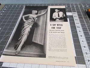 Marilyn Monroe magazine clip out 1955 - Picture 1 of 2