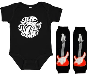 The Rolling Stones Infant Bodysuit Shirt Set Outfit  - Picture 1 of 2