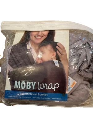 Portabebés Moby Wrap Gris Algodón Talla Única Ajustable para Todo Tipo de Cuerpo Foto 1 de 2