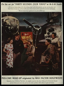 1944 WOMEN'S ARMY CORPS - WAC - 30 SECONDS TO TOKYO Set - VAN JOHNSON VINTAGE AD - Picture 1 of 1