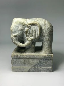 19th Century Indian Stone Elephant Statue - Picture 1 of 10