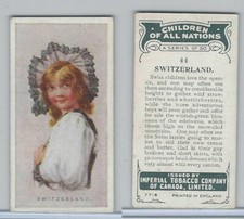 C6 Imperial Tobacco, Children Of All Nations, 1924, #44 Switzerland