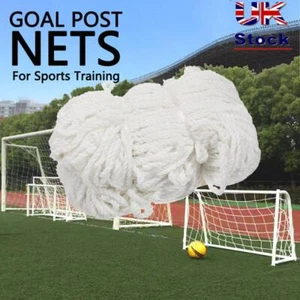 Multi Size Football Soccer Goal Post Nets For Sports Training Match Replace - Picture 1 of 17