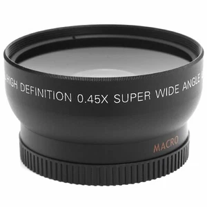 0.45x 52mm Wide Angle Lens with MACRO for Canon Nikon 52mm DSLR&digital camera k - Picture 1 of 15