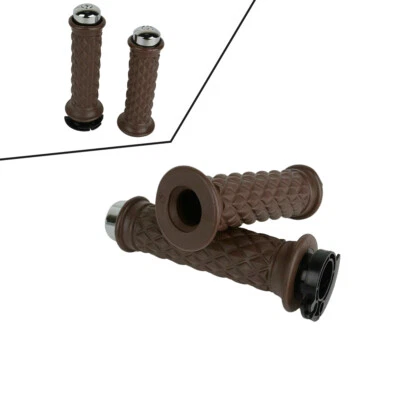 Brown 22mm Handlebar Hand Grips Fit For Kawasaki Ninja ZX9R ZX900B/ZX900F - Image 1 of 4