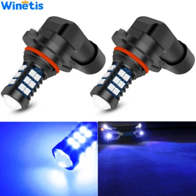 2X H10 9005 10000K Blue LED Bulbs SMD 3030 12V High Beam DRL Light Super Bright - Image 1 of 4