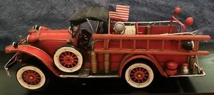Feuerwehr Blechmodell L. 38 cm, B. 14 cm, H. 14 cm, - Bild 1 von 12