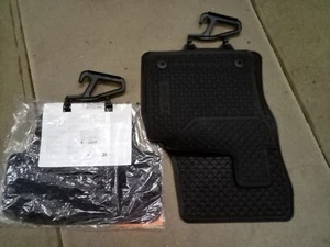 Genuine VW MK7 Golf RHD - All Weather Rubber Front & Rear Floor Mats with Logo - Picture 1 of 4