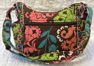 Bolso de Mano Vera Bradley Marrón Azul Rosa Verde Blanco Coral Acolchado Ajustable LOLA - Imagen 1 de 12
