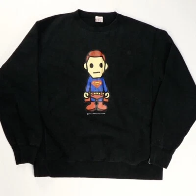 Bape x DC Superman Crewneck Sweatshirt - Large - Image 1 of 4
