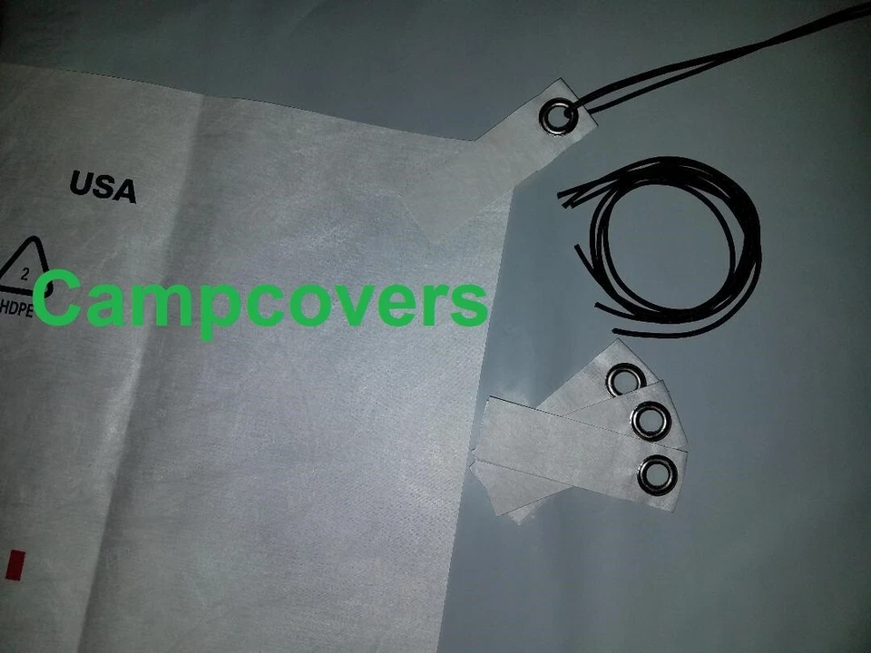 4 DuPont Tyvek Adhesive Grommet Tabs for Ground Sheets - Tent Footprints - Tarps