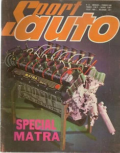 SPORT AUTO 73 1968 MATRA 530 MATRA F1 GP D'AFRIQUE DU SUD JAGUAR 240 ALFA 1750 - Imagen 1 de 2