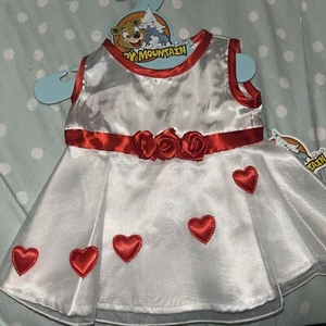 TEDDY BEAR CLOTHES white dress outfit - 16 inch/40cm Build a Teddy Bear - Picture 1 of 2
