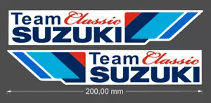 Team Classic Suzuki Decals / Stickers for Suzuki GSXR GSXRR Moto GP Vintage - Picture 1 of 1