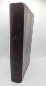 Zondervan Holy Bible NIV New International Version Brown Leathersoft Giant Print - Imagen 1 de 18