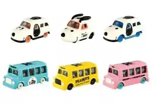 PEANUTS Snoopy Car 70 Aniversario Dream Tomica Colección Caja Tomica Juego de 6 - Imagen 1 de 6