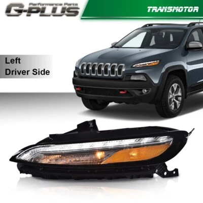 Luz de estacionamiento LED DRL apta para Jeep Cherokee 14-18 lámpara de señal lado del conductor Foto 1 de 4