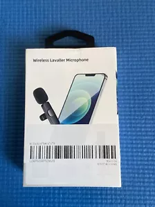 Lavalier Microphone Wireless Audio Video Recording Mini Mic For Android/iPhone - Picture 1 of 6