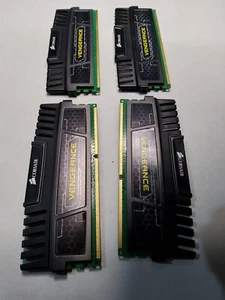 Corsair Vengeance 16 GB (2x4GB) DDR3-1866 CL9 and (2x4GB) DDR3-1600 CL9 RAM - Picture 1 of 11