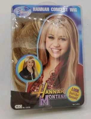 Disney Hannah Montana Blonde Concert Wig Adult Size Cosplay Costume Hair - Image 1 of 4