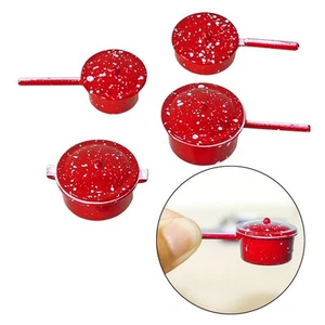Dollhouse Miniature Cooking Pot 1:12 Frying Pans Cookware Toys Set Kids Pretend - Picture 1 of 7