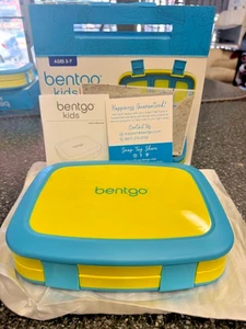 Bentgo Kids Brights Auslaufsicher 5 Fächer Bento Schule Brotdose Grün/Blau - Bild 1 von 7