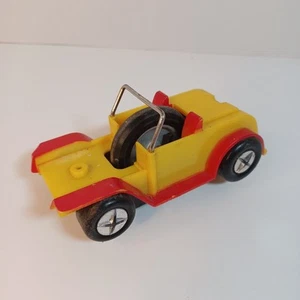 MARX RIP CORD ESTILO SSP FORD JALOPY COCHE DE CARRERAS AÑOS 70 AMARILLO Y ROJO - Imagen 1 de 5