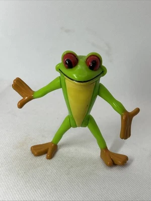 Vintage 2004 Rainforest Cafe Cha Cha Tree Frog PVC Figure Toy 3" - Image 1 of 4