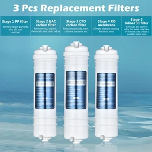 5 Stage Ultra-filtration Water Filter System Hollow Fiber Home Kitchen Drinking - Picture 1 of 4