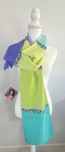 Diane von Furstenberg 100 % Seide Schal Neu mit Etikett Vintage 68 x 21 - Bild 1 von 7