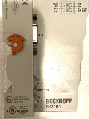 BK3150, BECKHOFF + 4 Module KL9010 KL1408 KL2031 KL3062 - Bild 1 von 4