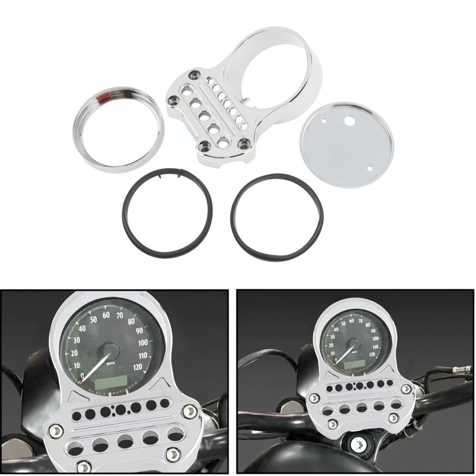 Speedometer Relocation Instrument Bracket CNC For Harley Sportster XL1200 1pcs — 第 1/4 张图片