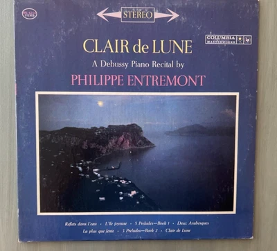 Clair De Lune Vinyl LP ~ Claude Debussy Piano Recital by Philippe Entremont - Image 1 of 4