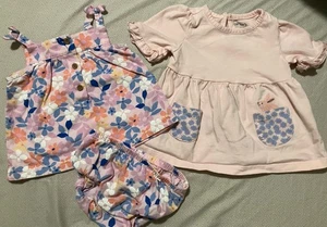 3-teiliges Carter’s Baby Mädchen Paket bestickt Hase Größe 12 Monate - Bild 1 von 8