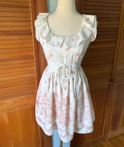 Vestido Liz Lisa J-fashion Lolita Jirai Gyaru Dollcore Whimsigoth Blanco Rosa XS - Imagen 1 de 14