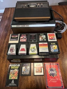Atari 2600 Bundle CX-2600 A - 4 Switch - 12 Games - Video Game Center - Untested - Picture 1 of 15