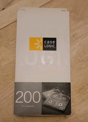 Case Logic 2 Sided CD Storage Sleeves for Ring Binder 200 25 ProSleeves CDP200 - Image 1 of 4