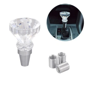 Acrylic Diamond Shape Car Shift Knob Manual/Automatic Gear Stick Knob Shifter - Picture 1 of 6