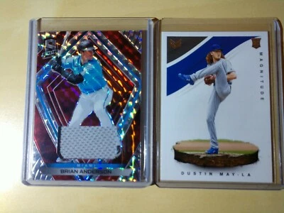 Brian Anderson 2020 Panini Spectra - Parche rojo/25) y Dustin May Magnitude RC Foto 1 de 4