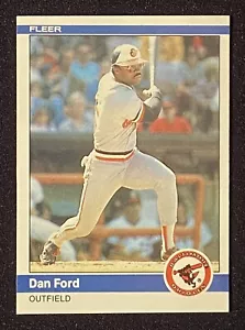 Tarjeta de béisbol Fleer #9 Dan Ford 1984 MLB Baltimore Orioles Outfielder - Imagen 1 de 2
